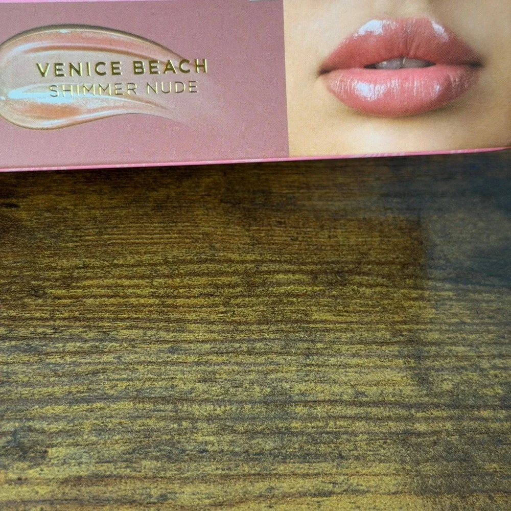 New Juicy Couture 2 Pck Lip Gloss Keychain Makeup Cosmetic Mango Vanilla Jojoba